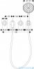 Hansgrohe Axor Citterio 3-otworowa bateria ścienna do wanny 39447000